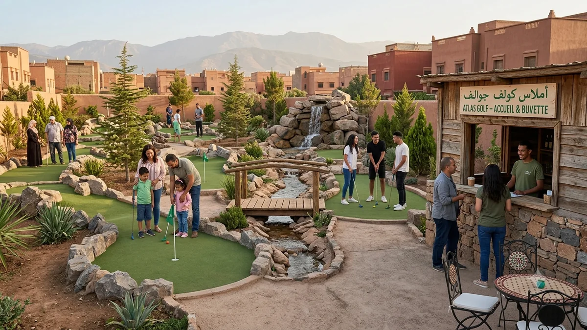 Atlas Golf – parcours Adventure Mini-Golf inspiré des montagnes de l’Atlas